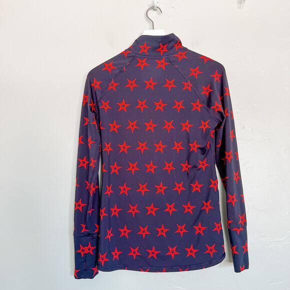 GapFit Winterbrush Star Print Half Zip Pullover Medium - Picture 4 of 6
